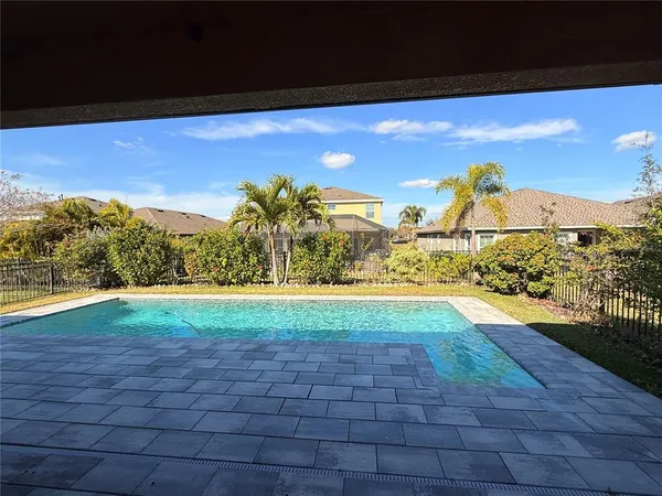 a view of an outdoor space and a yard