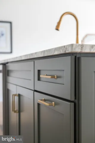 a front view of a house with a garden and plants