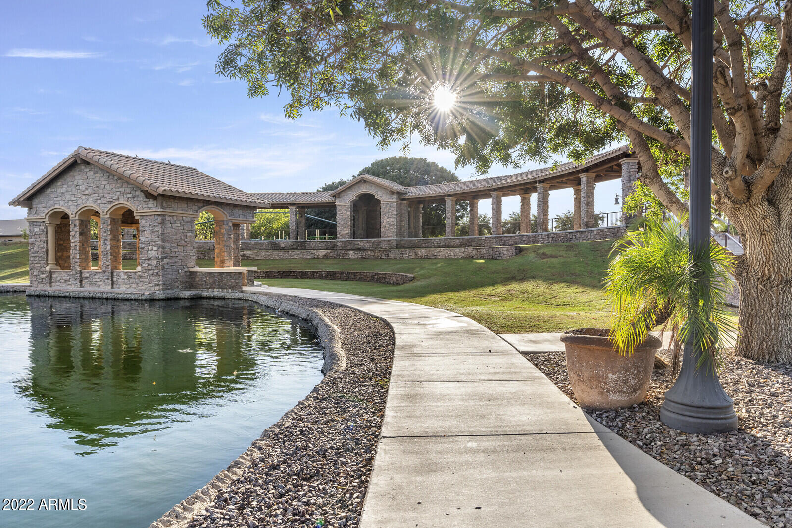 2810 East Blue Sage Road Gilbert, AZ 85297 - Photo 85 of 93 View ramada on lake