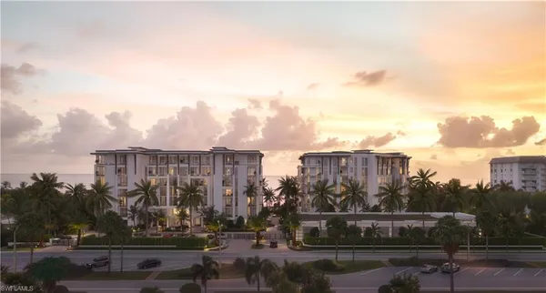 a front view of building with street