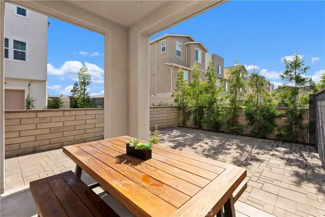 a view of a outdoor space with a patio