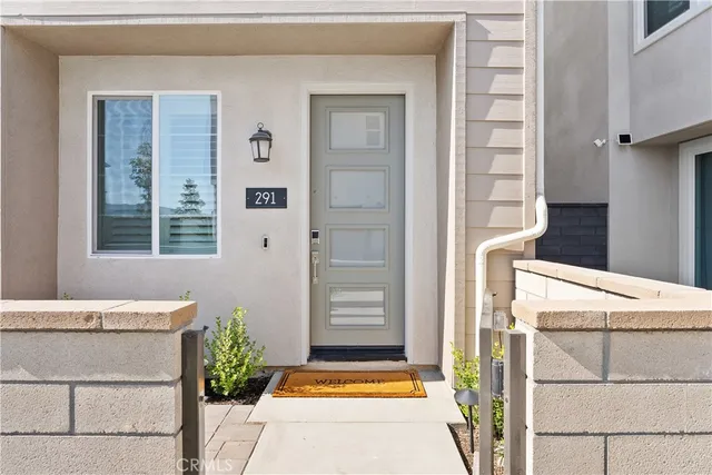 a view of front door of house
