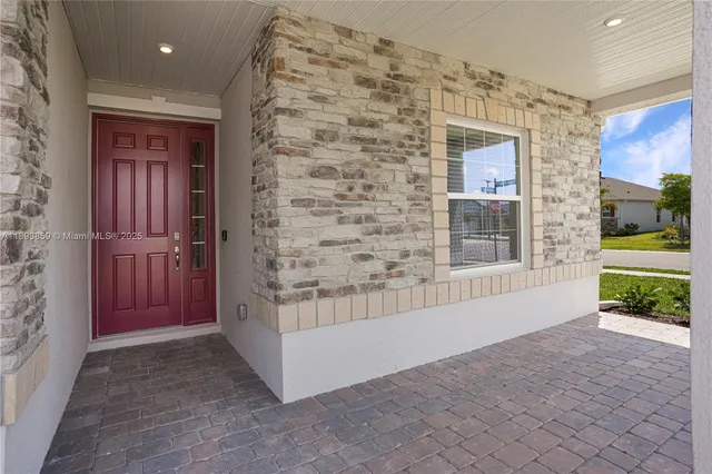 a view of an entryway door