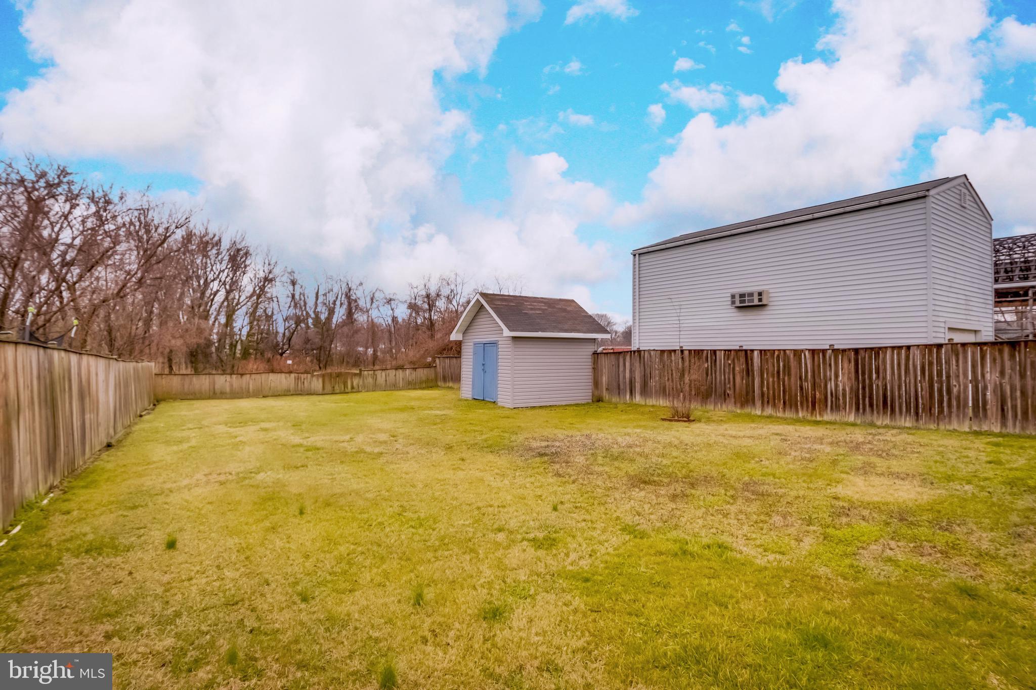 3945 North Point Road Dundalk, MD 21222 - Photo 29 of 31 Fenced Yard with Shed