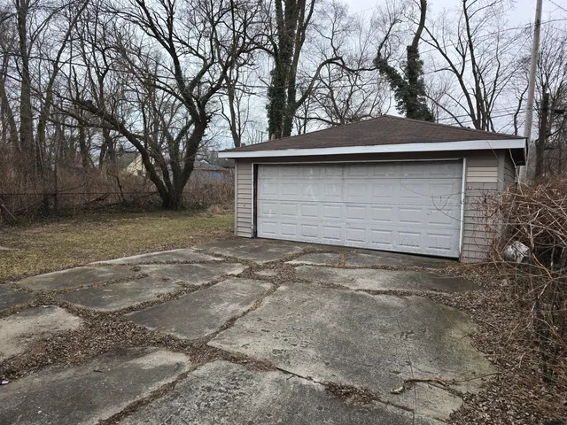 a backyard of a house