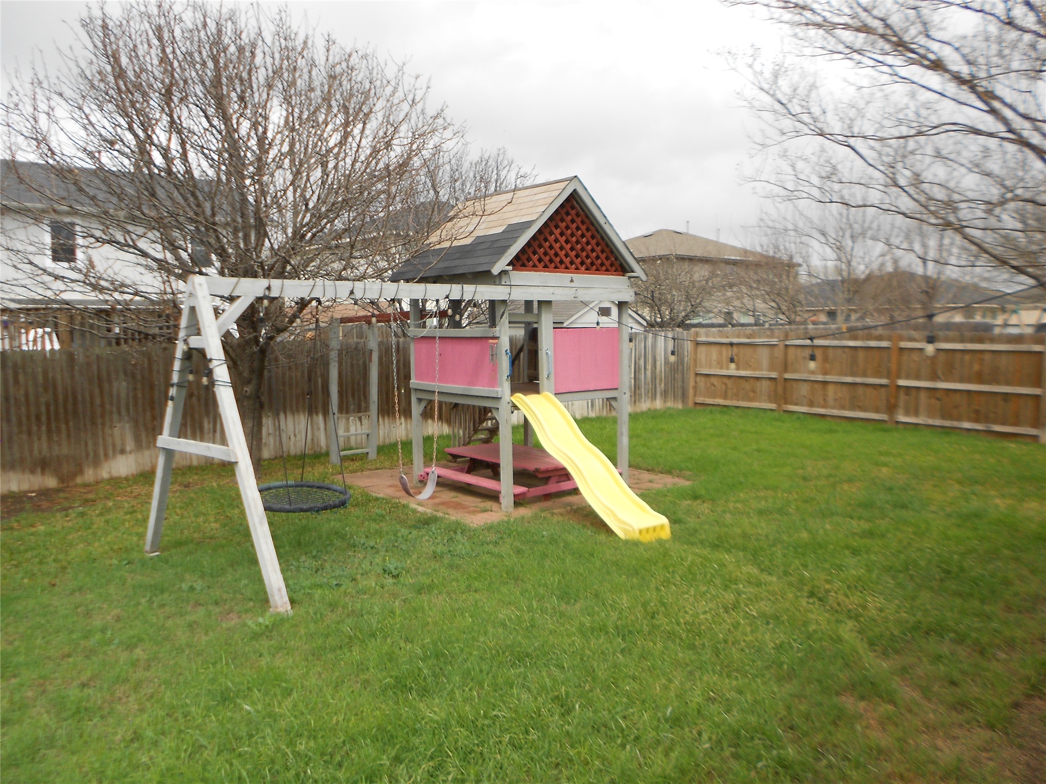 701 Los Robles Road Leander, TX 78641 - Photo 29 of 38 Back Yard With Kids Play Scape