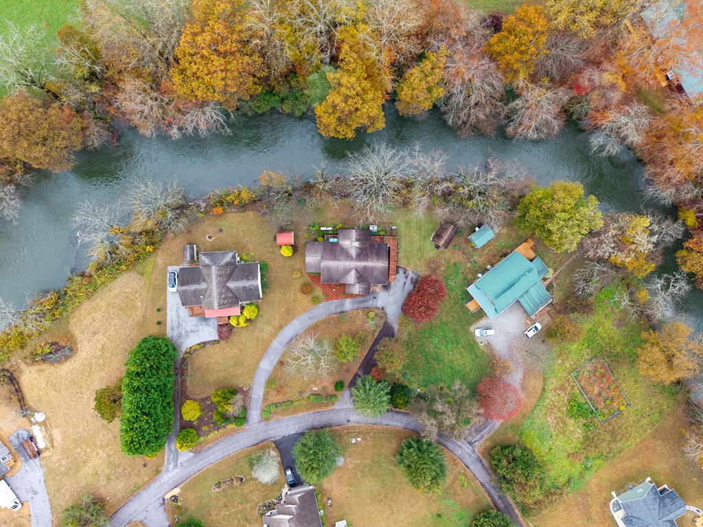 251 Rivers Edge Drive Hayesville, NC 28904 - Photo 38 of 45 an aerial view of a house with a lake view