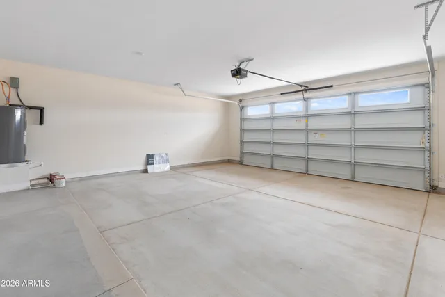 a view of city and flowers