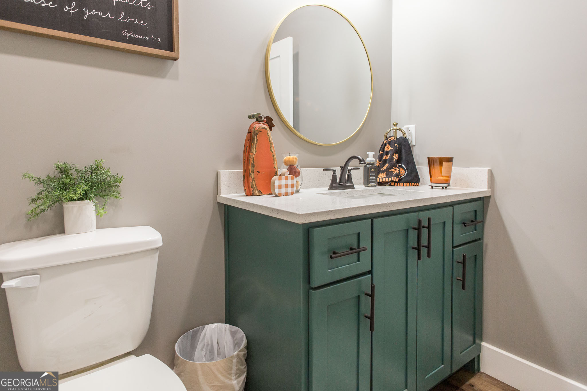 664 Saddle Circle Waycross, GA 31503 - Photo 23 of 39 a bathroom with a toilet sink and mirror