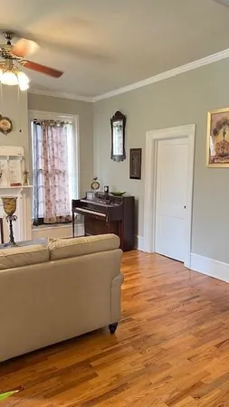 a room with a bed