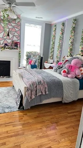 a room with gym equipment and a window