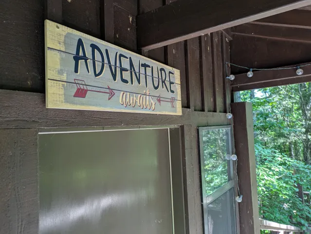 a backyard of a house