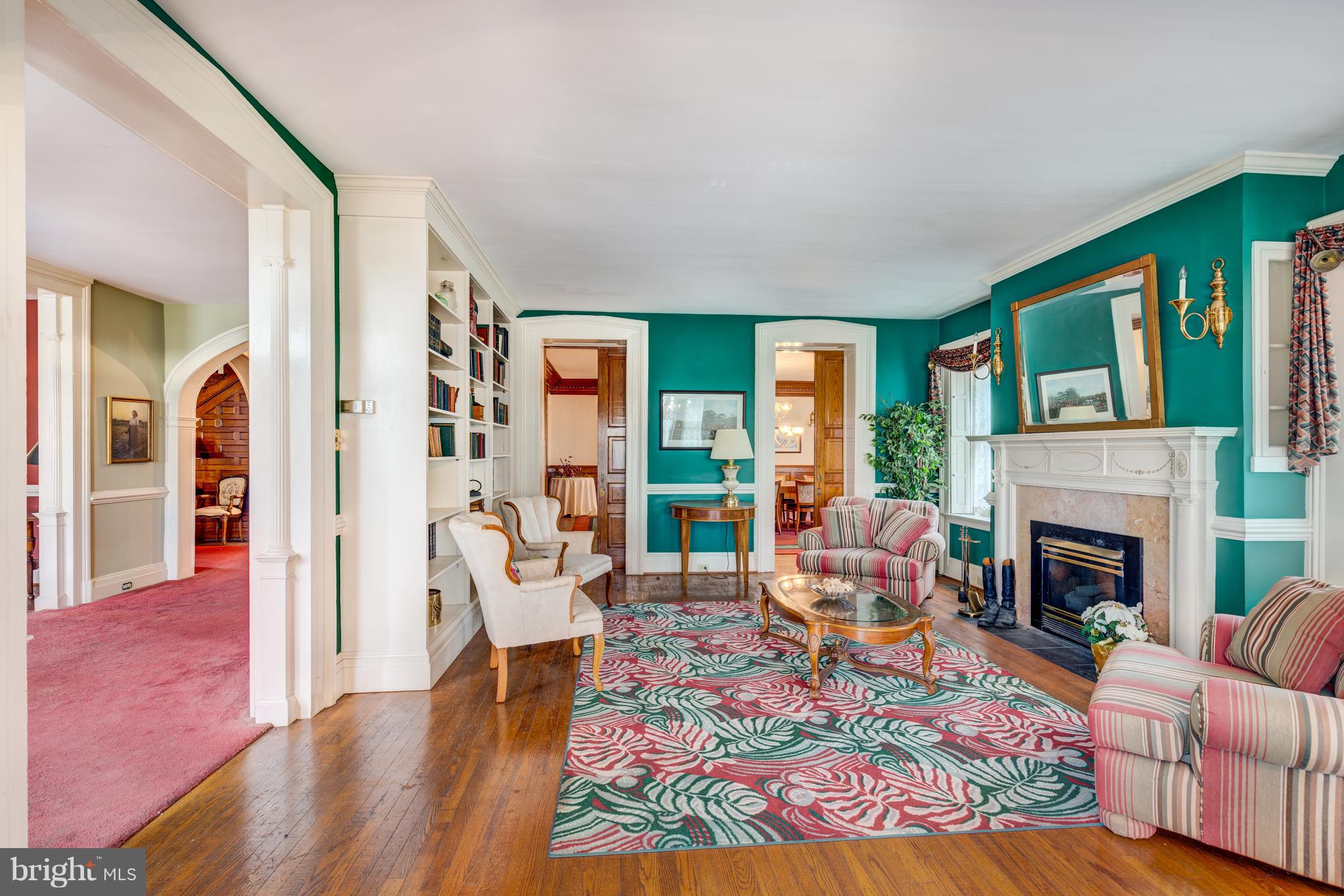 6000 Middleburg Road Keymar, MD 21757 - Photo 4 of 59 Library w/built-ins & pocket doors to Dining Room