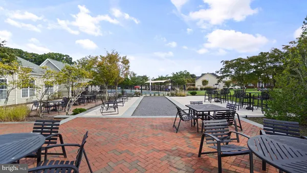 a outdoor view with a sitting space