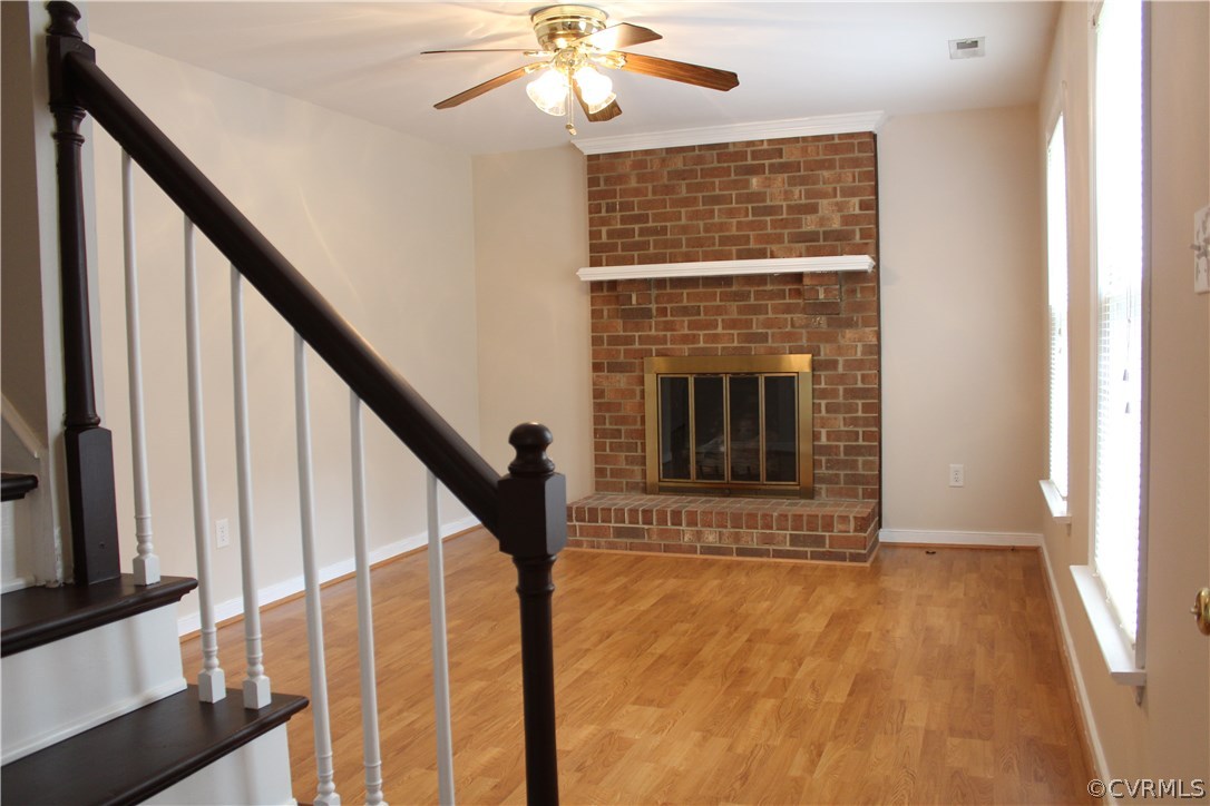 4718 Newbys Bridge Road Chesterfield, VA 23832 - Photo 3 of 15 a view of an entryway with a fireplace