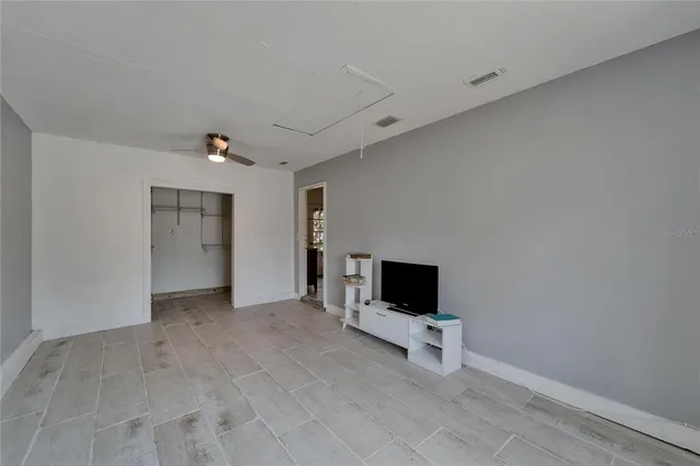 a view of an empty room