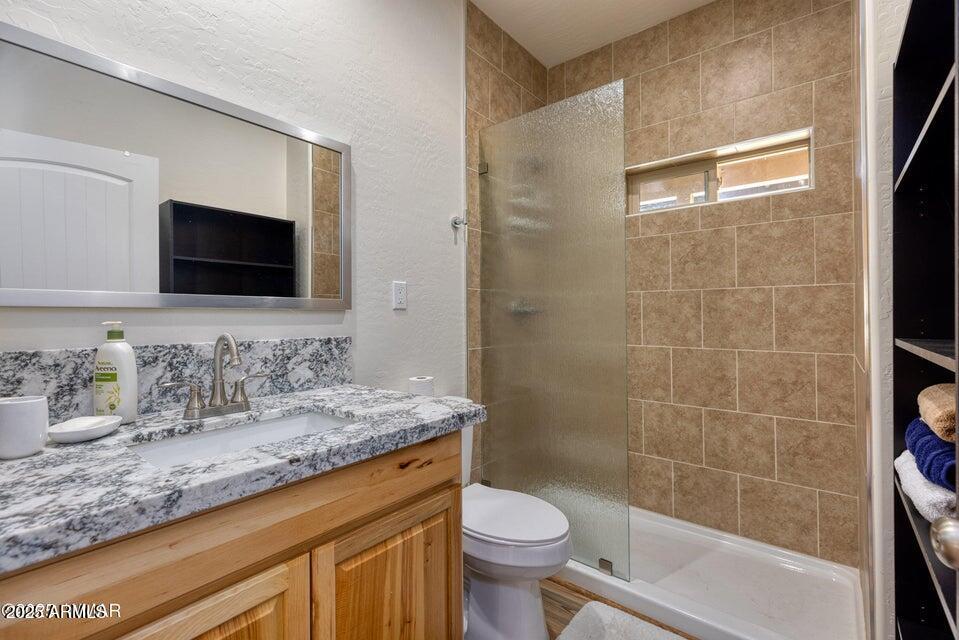 2145 Cottontail Road Overgaard, AZ 85933 - Photo 22 of 22 a bathroom with a sink a toilet and a mirror