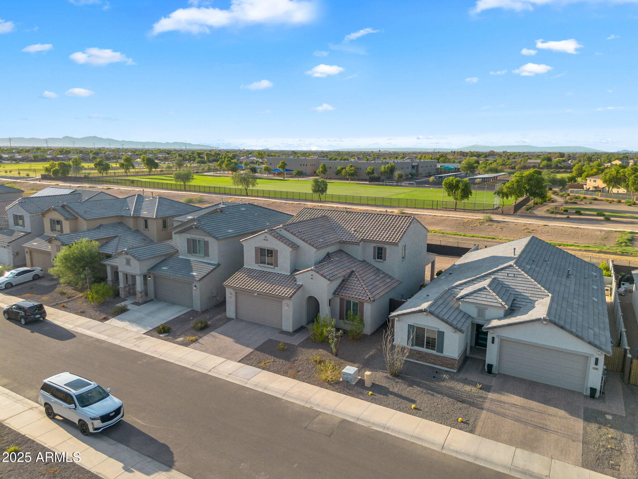 6732 West Coles Road Laveen, AZ 85339 - Photo 37 of 41 an aerial view of a house with a garden and outdoor seating