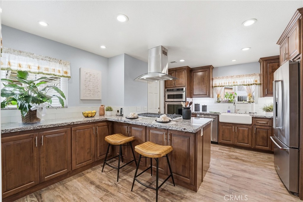 544 Firethorne Street Brea, CA 92821 - Photo 3 of 39 Remodeled Kitchen with solid wood cabinetry, complete with soft close doors and drawers!