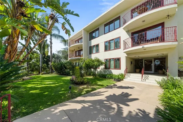 a front view of a building