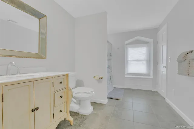 a bathroom with a sink toilet and vanity