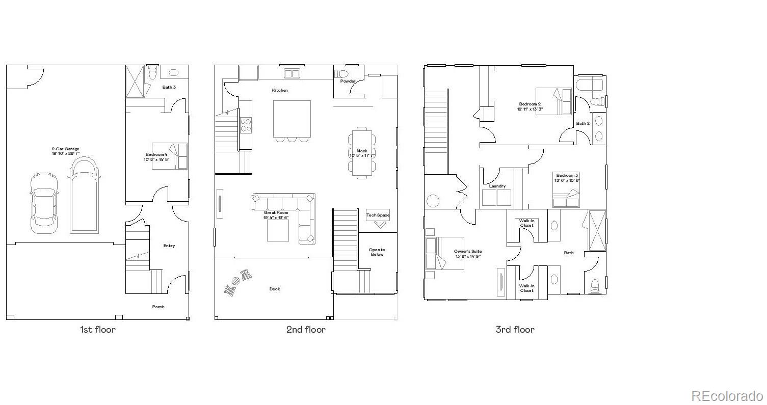 7828 South Cherokee Trail Centennial, CO 80016 - Photo 2 of 8 a black and white photo of a painting