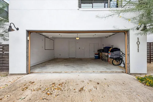 a view of parking garage