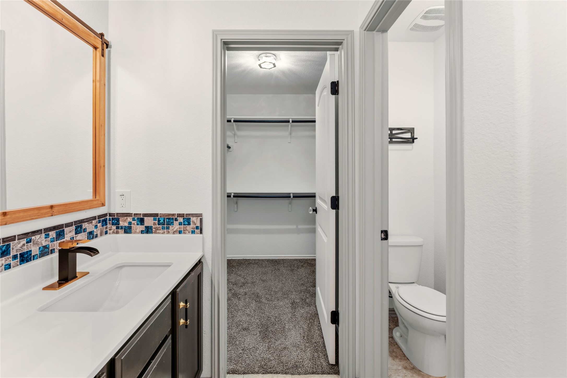 100 Serpentine Lane Jarrell, TX 76537 - Photo 29 of 40 a bathroom with a sink toilet and shower