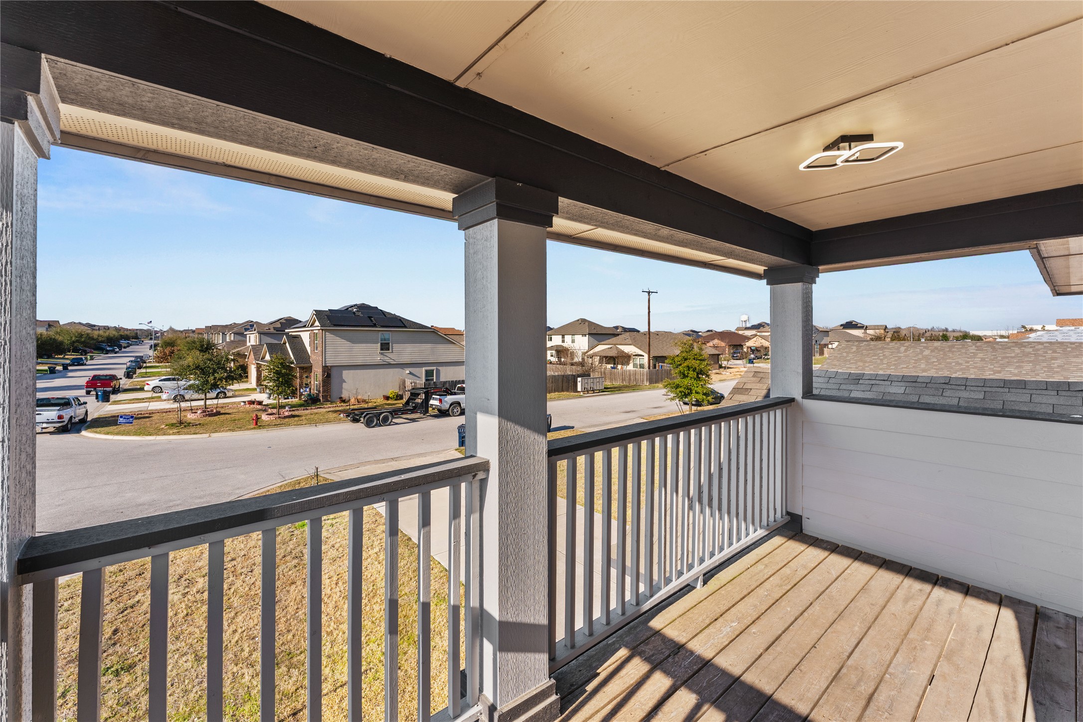 100 Serpentine Lane Jarrell, TX 76537 - Photo 37 of 40 a view of a balcony with furniture