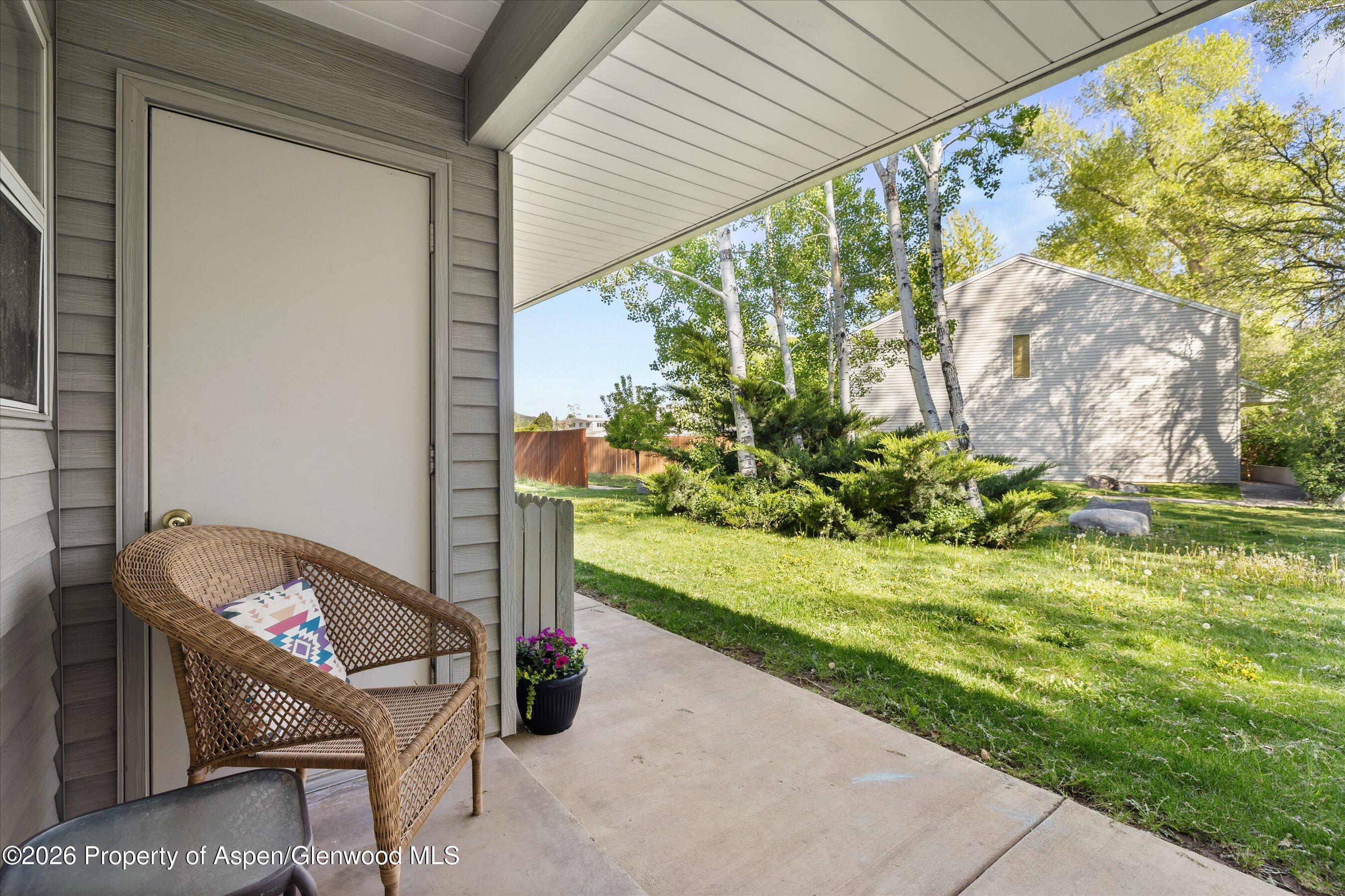 405 Park Avenue, Unit F2 Basalt, CO 81621 - Photo 12 of 13 Back patio/yard