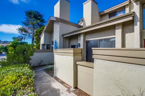 a view of a house with a outdoor space