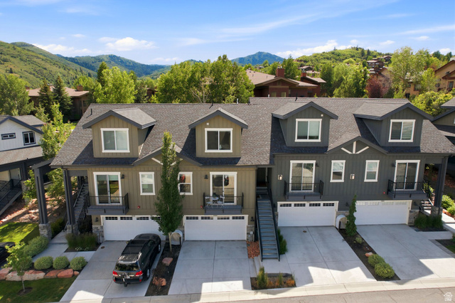 3355 Santa Fe Road Park City, UT 84098 - Photo 36 of 45 Contemporary multi-level townhome featuring a dark shingle roof and dormer windows