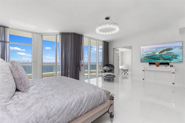 a view of a lake and a yard