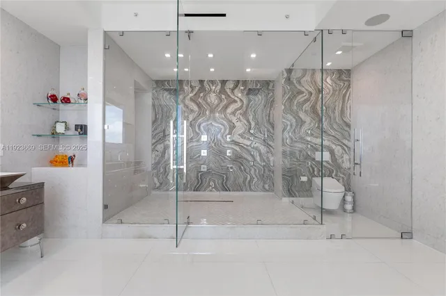 a view of a lake and a yard