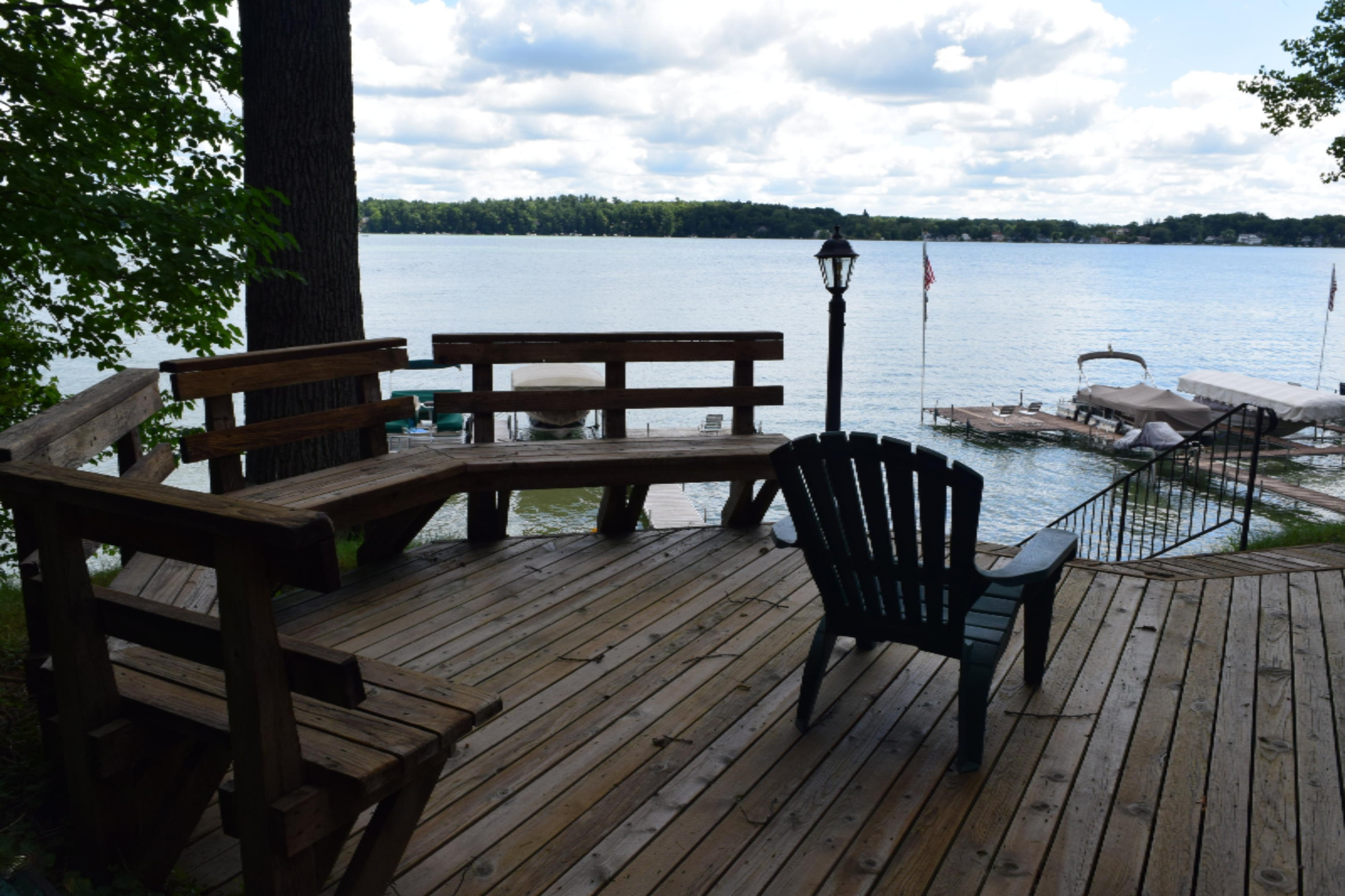 68079 Edgewater Beach Road White Pigeon, MI 49099 - Photo 3 of 29 View from lower deck