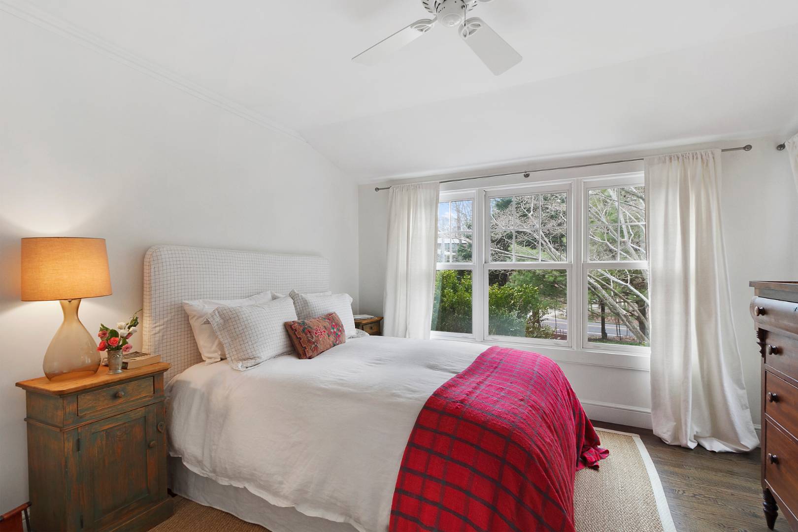 334 Brick Kiln Road Sag Harbor, NY 11963 - Photo 11 of 18 a bedroom with a bed and a night stand