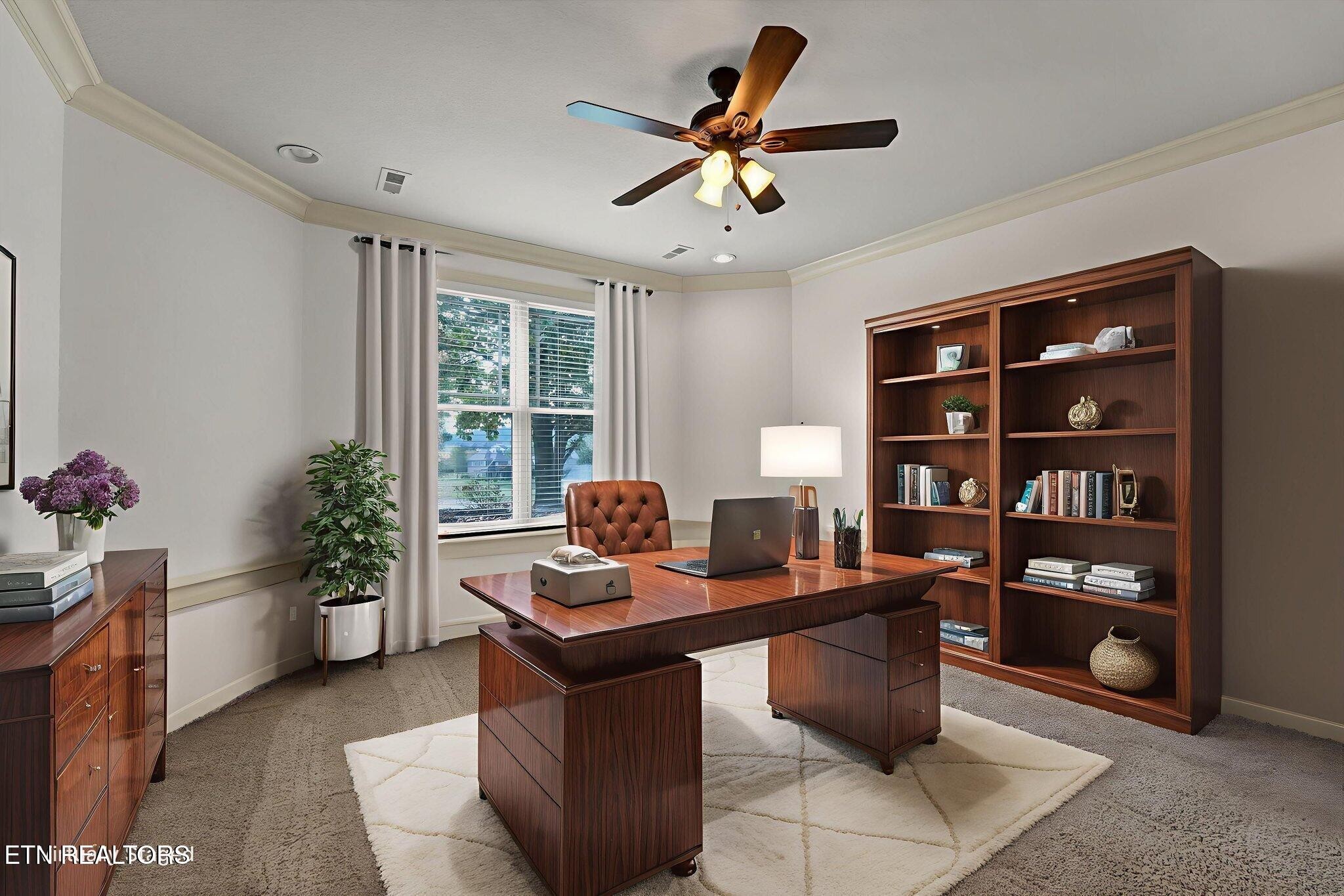 494 Chestnut Lane Loudon, TN 37774 - Photo 26 of 58 a work room with furniture potted plant and windows