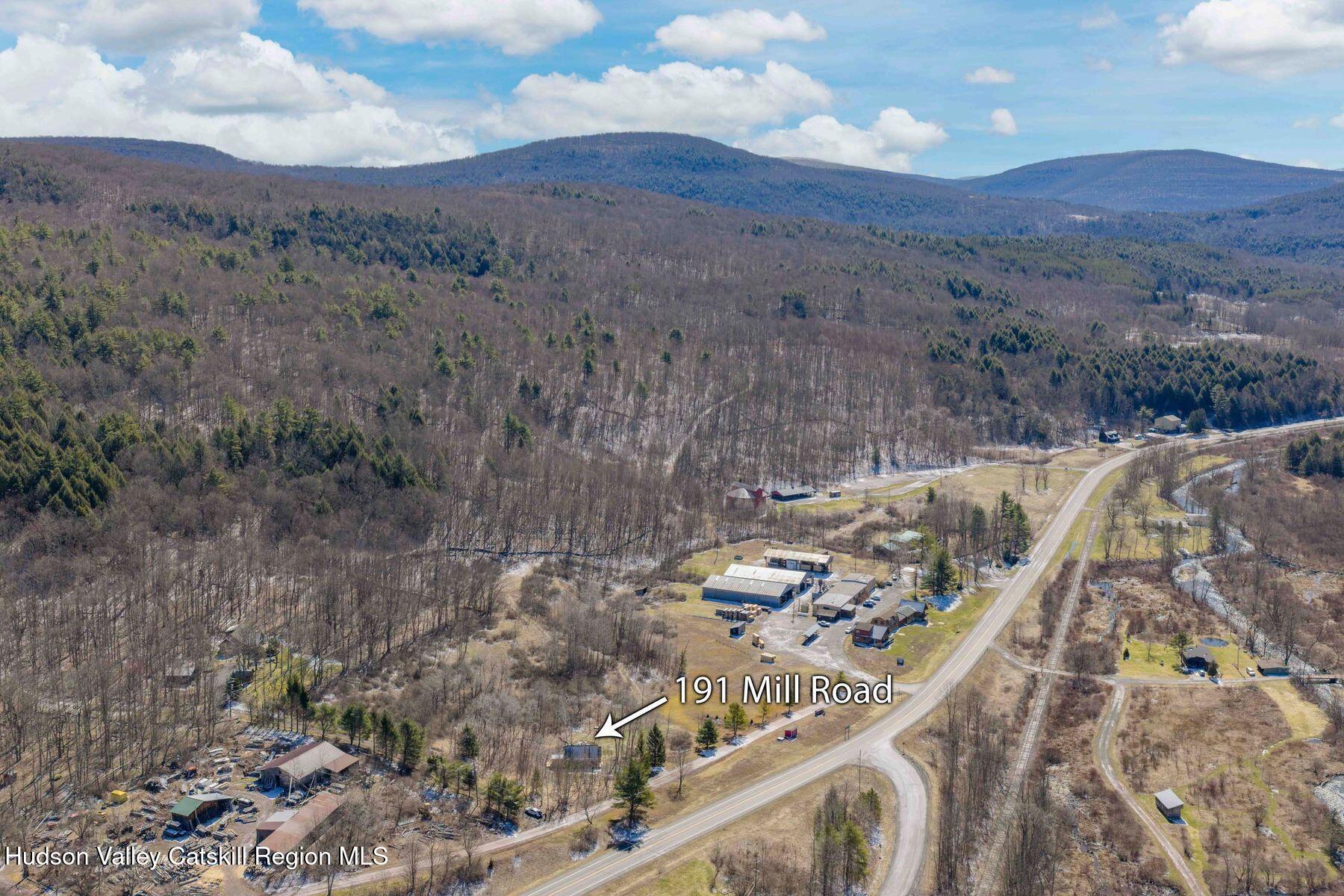 191 Mill Road Margaretville, NY 12455 - Photo 4 of 26 Aerial View of Mill Rd