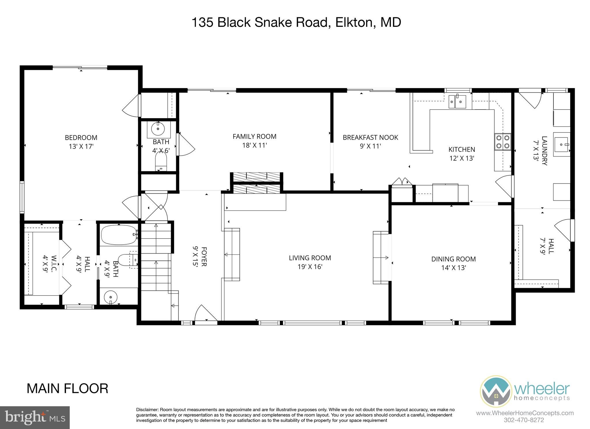 135 Blacksnake Road Elkton, MD 21921 - Photo 55 of 57 Main level floor plan