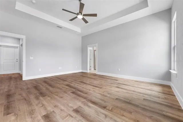 wooden floor in an empty room