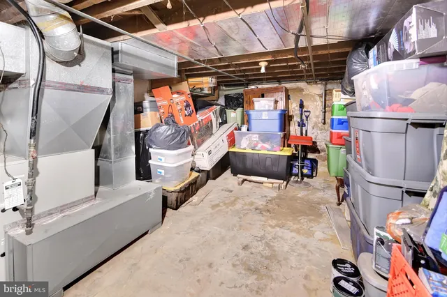 a view of storage and utility room