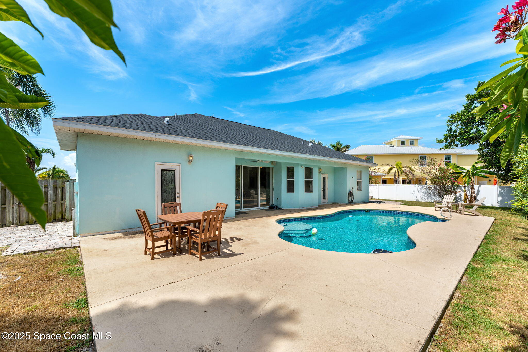 48 Harbor Circle Cocoa Beach, FL 32931 - Photo 39 of 48 a view of a house with swimming pool and sitting area