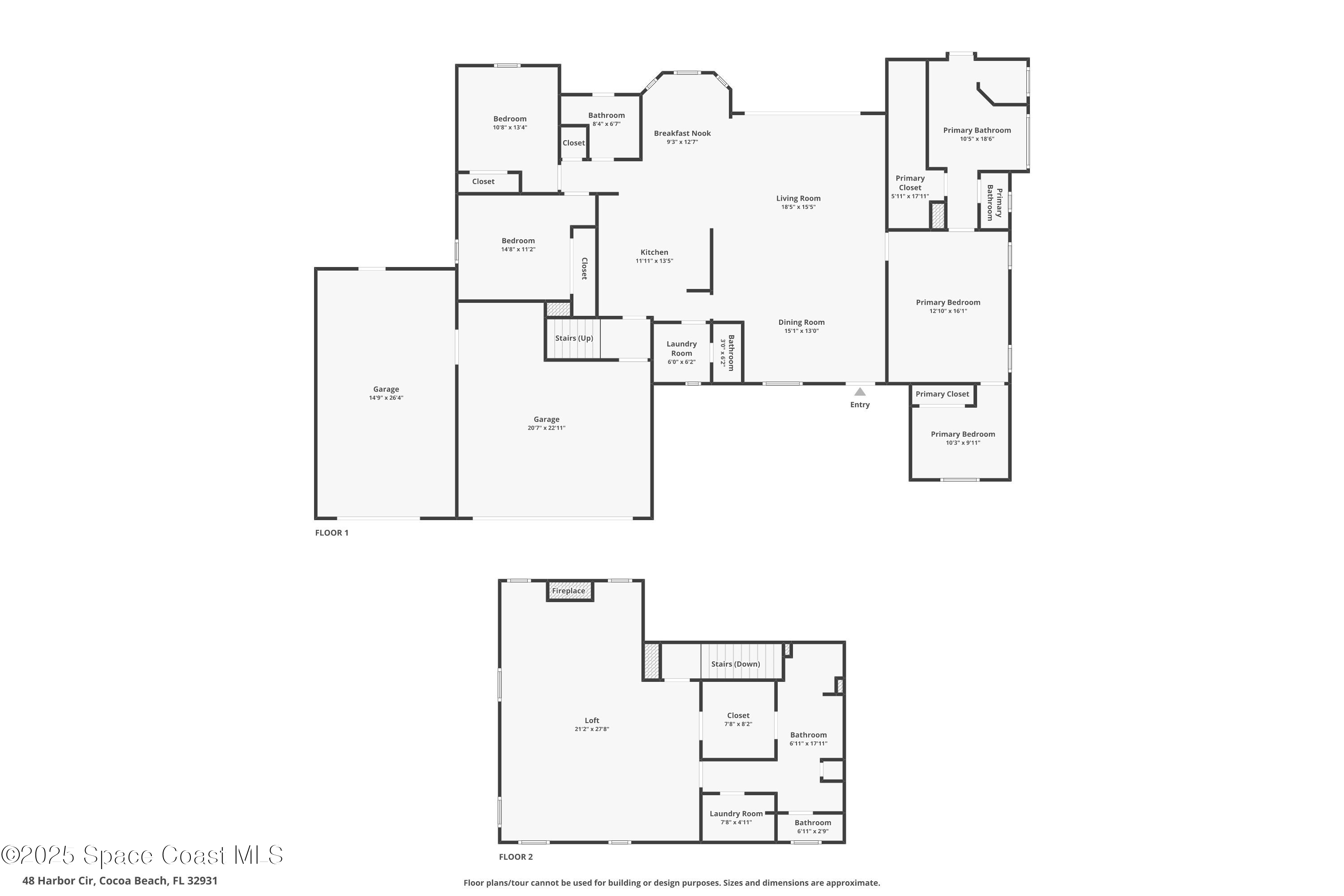 48 Harbor Circle Cocoa Beach, FL 32931 - Photo 48 of 48 a picture of floor plan