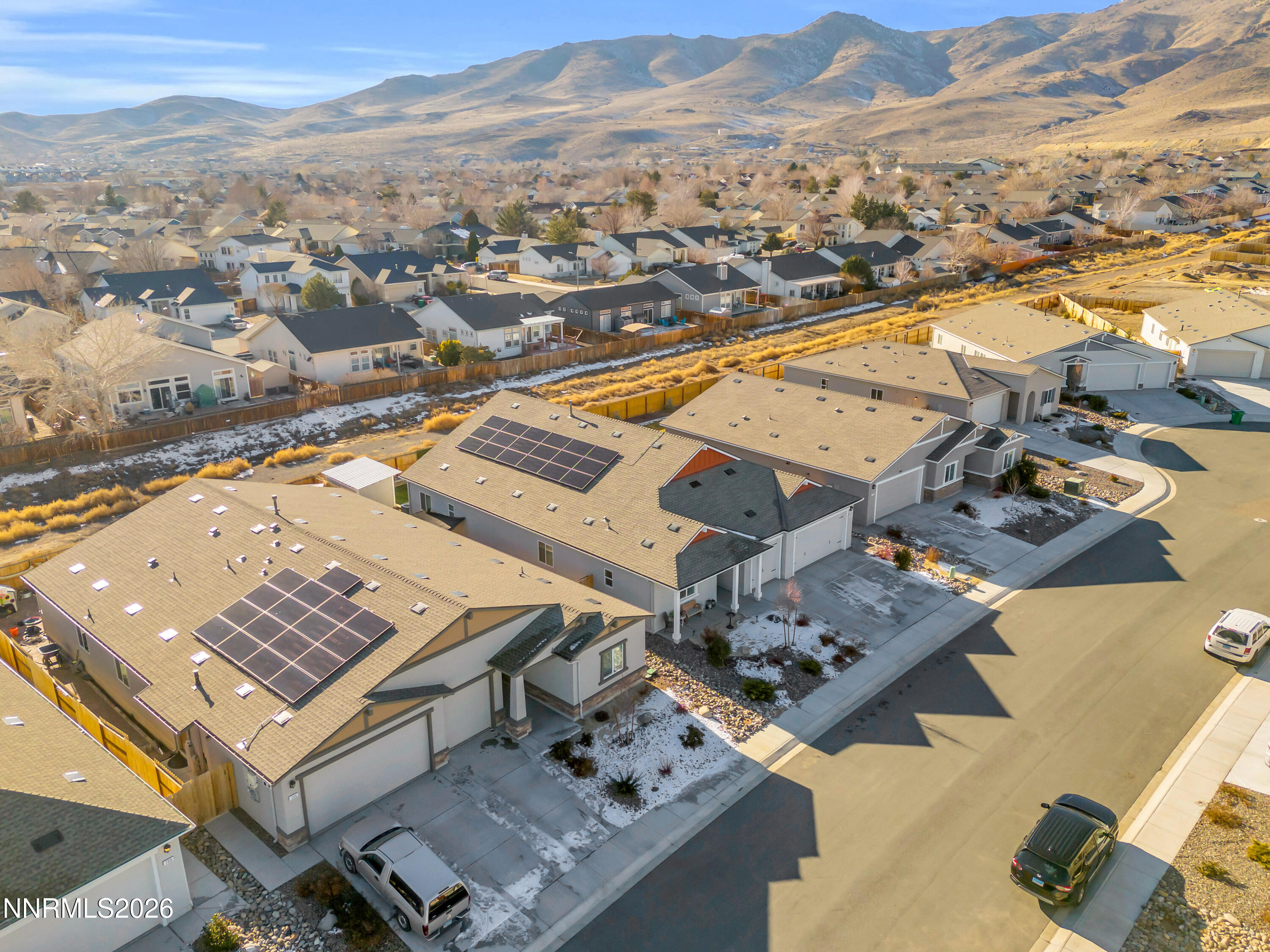 737 Butte Crk Road Dayton, NV 89403 - Photo 30 of 34 an aerial view of residential houses with outdoor space