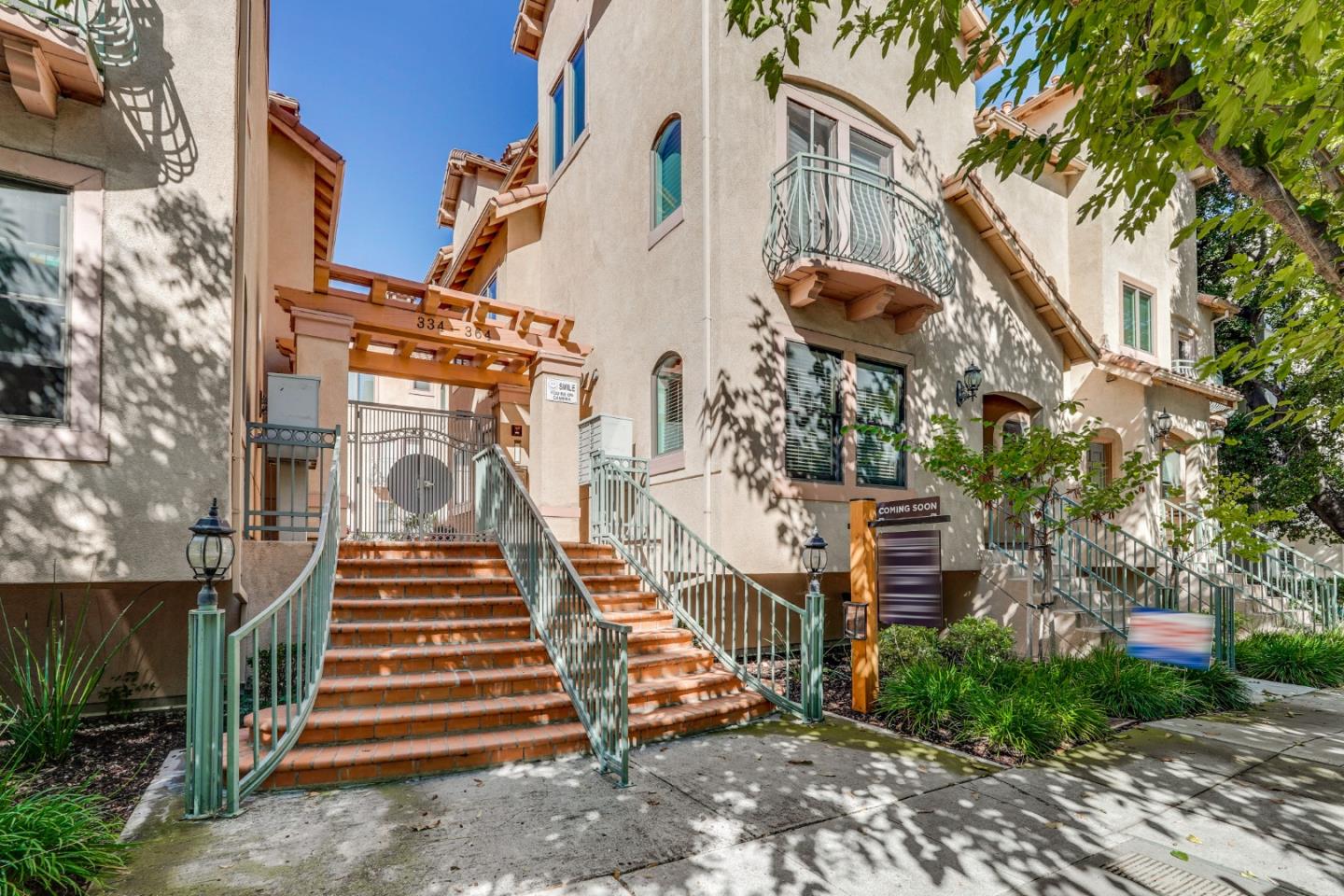 342 Bryant Street Mountain View, CA 94041 - Photo 43 of 43 a view of a building with stairs and wooden fence