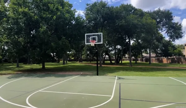 a view of a basketball court
