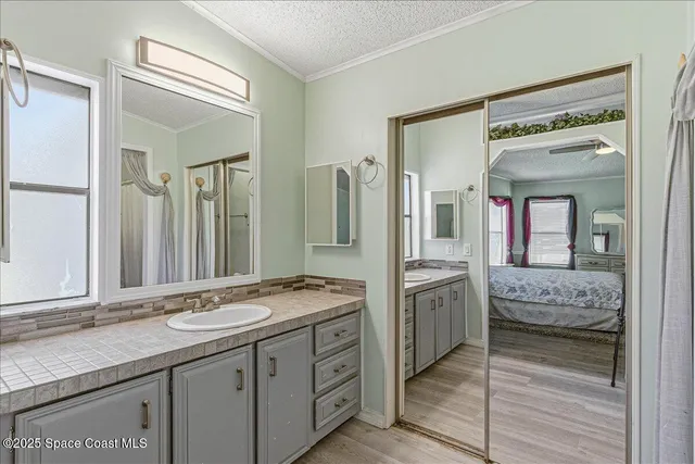 a view of a golf course with a lake