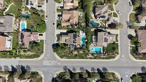 an aerial view of a city