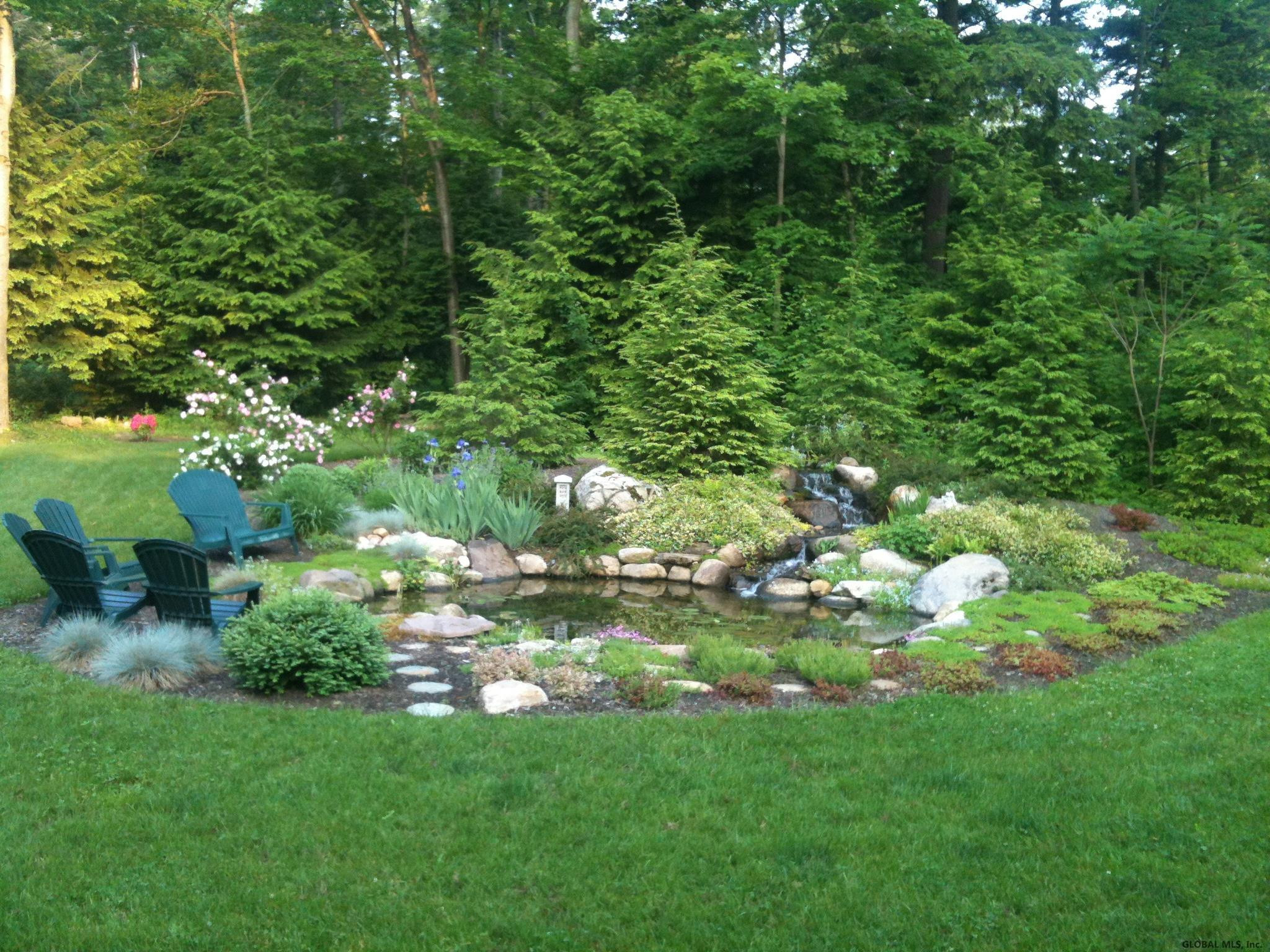 2099 Cook Road Charlton, NY 12019 - Photo 46 of 53 manmade fish pond with waterfall