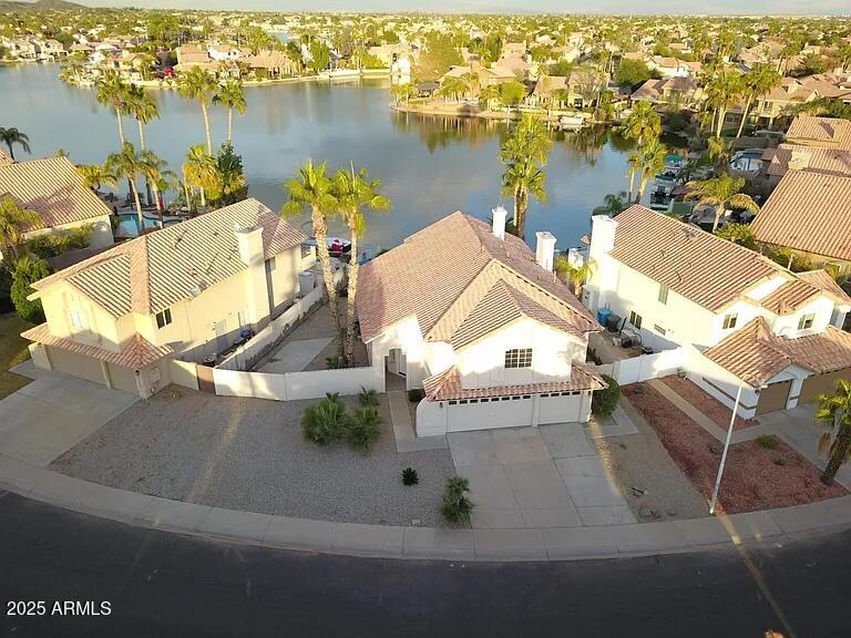16625 South 34th Way Phoenix, AZ 85048 - Photo 29 of 36 an aerial view of a house with a lake view